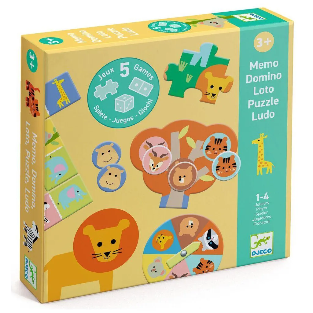 Coffret 5 Jeux - Animaux sauvages