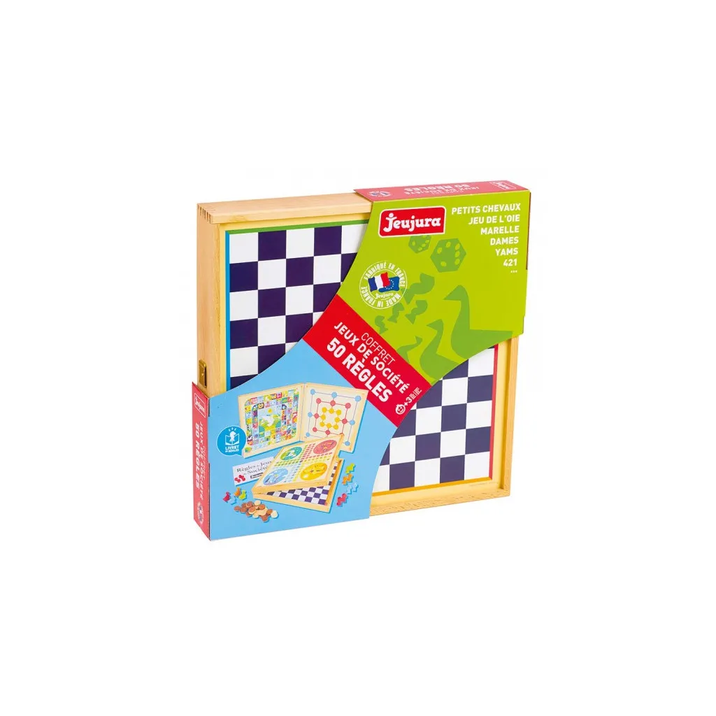 Coffret de Jeux de Société - 50 règles