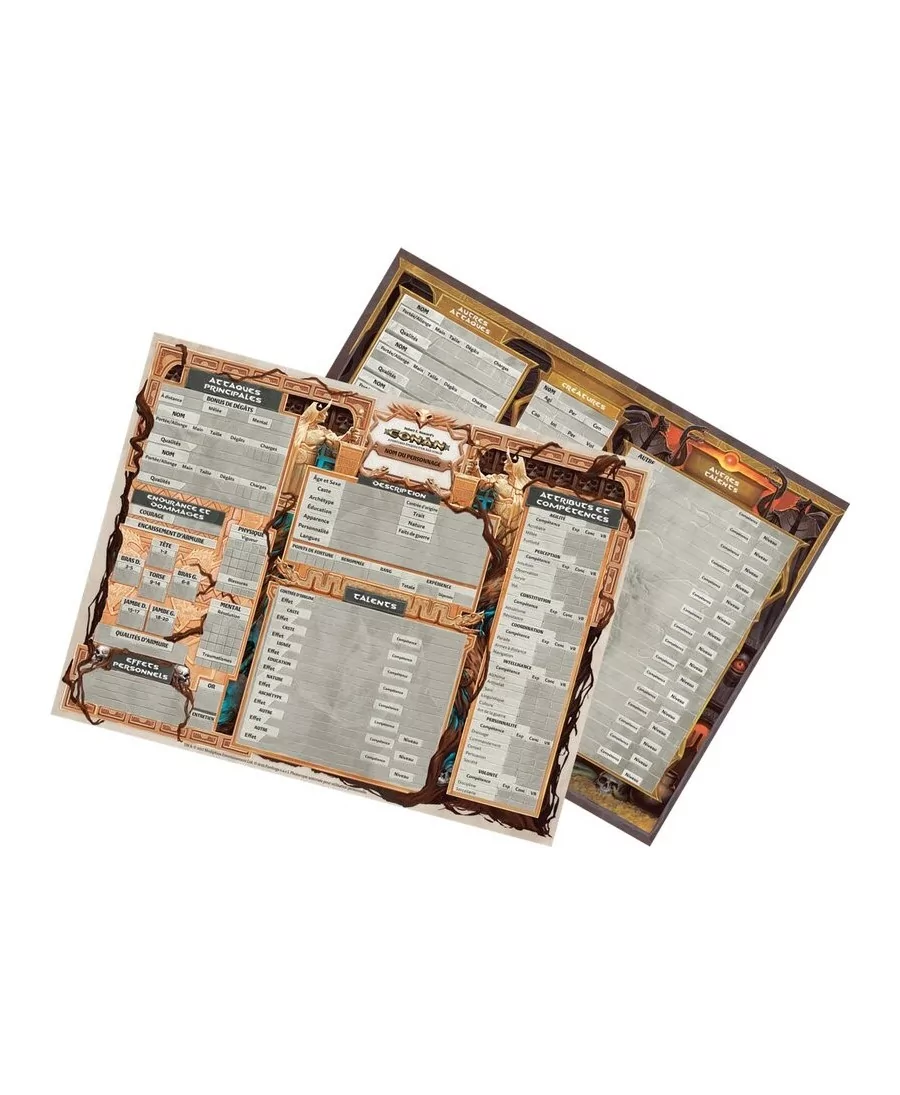 Conan : Feuilles de personnages Premium