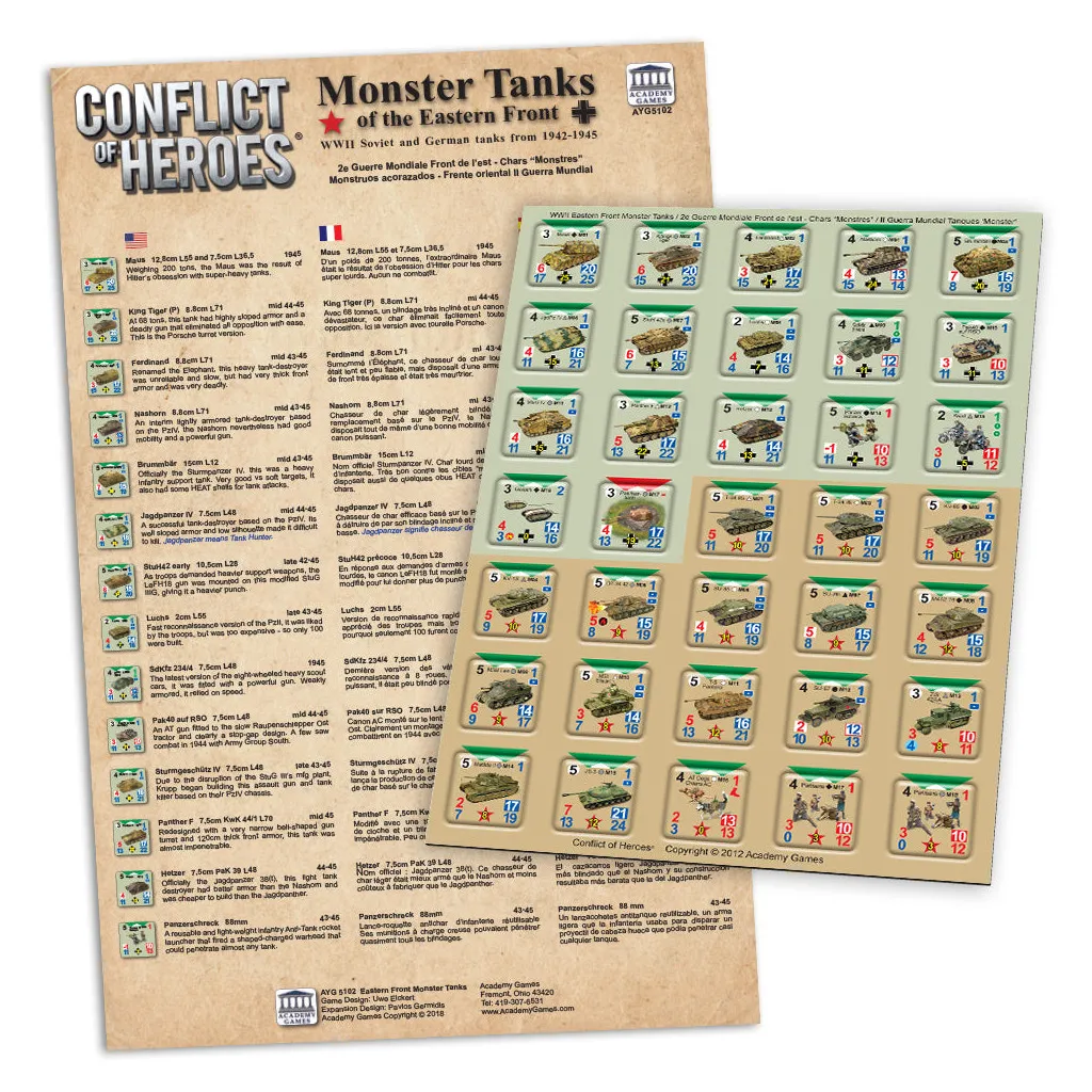 Conflict of Heroes - Monster Tanks of the Eastern Front Expansion
