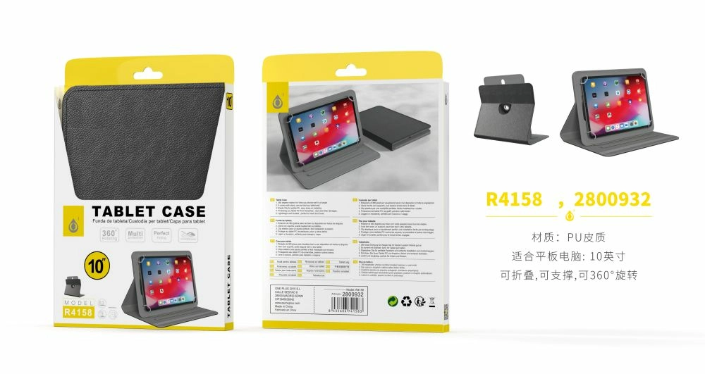 Coque universelle 10 pouces pour tablette noire