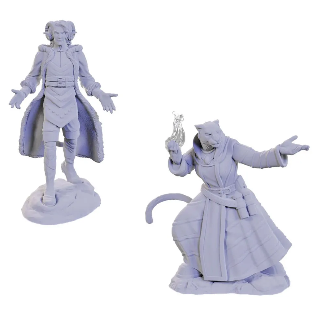 Critical Role Unpainted Miniatures: Lucien Tavelle & Cree Deeproots