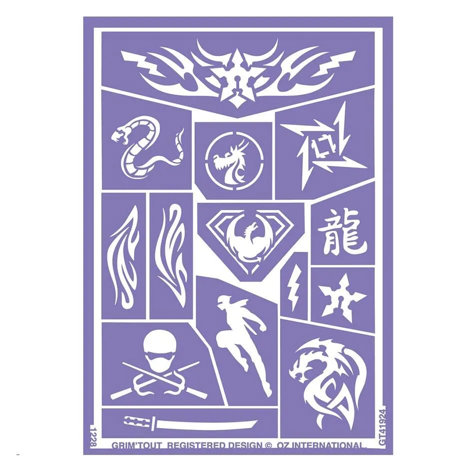 GRIM'TOUT POCHOIR DE MAQUILLAGE - NINJA