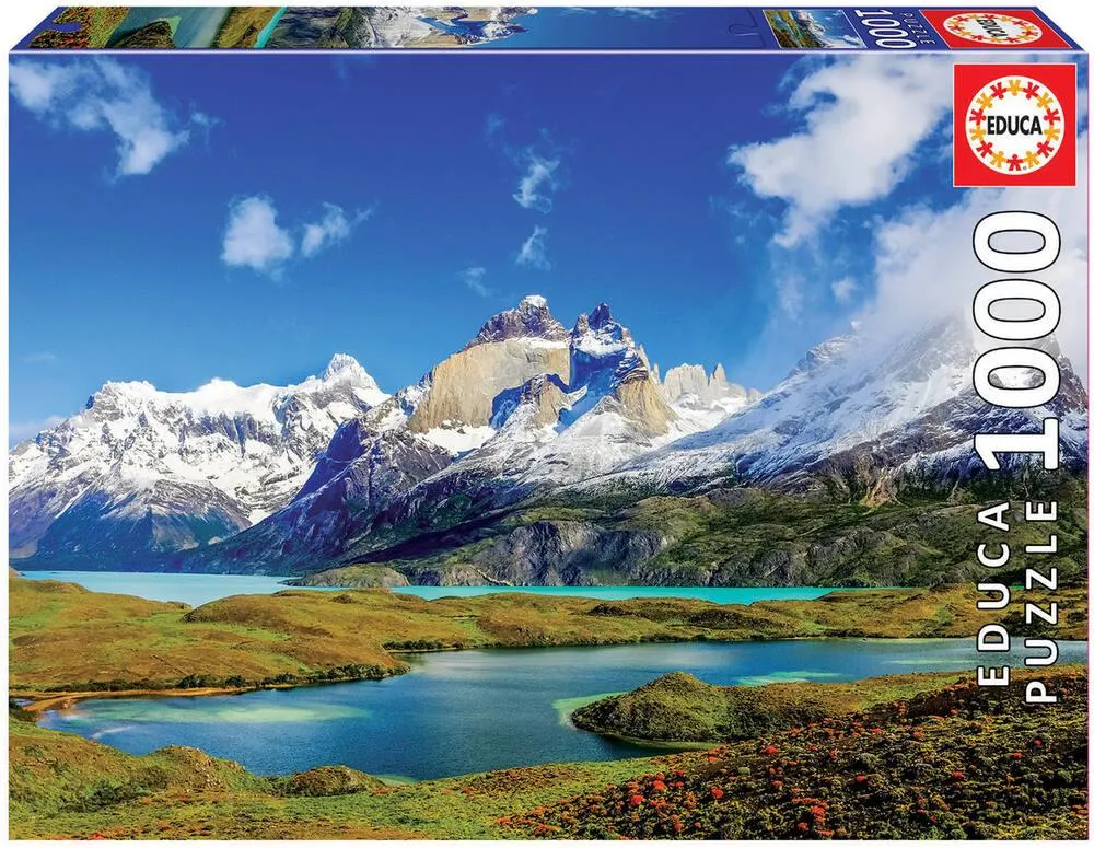 PUZZLE 1000 PIECES - TOURS DU PAINE - PATAGONIE
