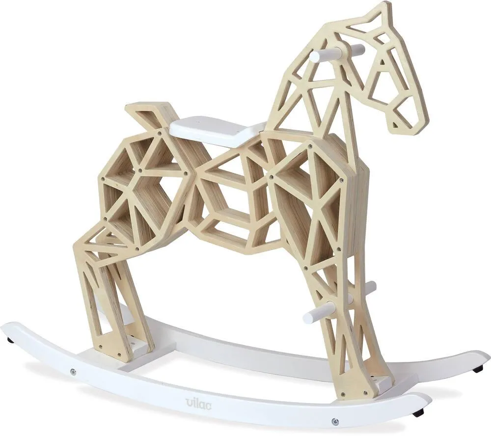 CHEVAL À BASCULE DIAMANT EN BOIS