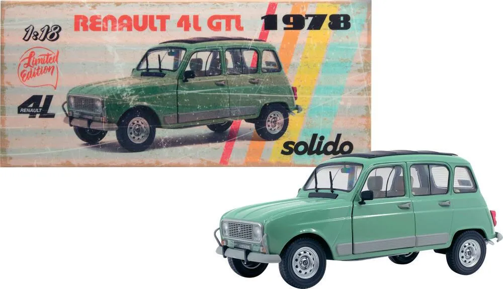 1/18 RENAULT 4L GTL 6 VERT CELADON 1978