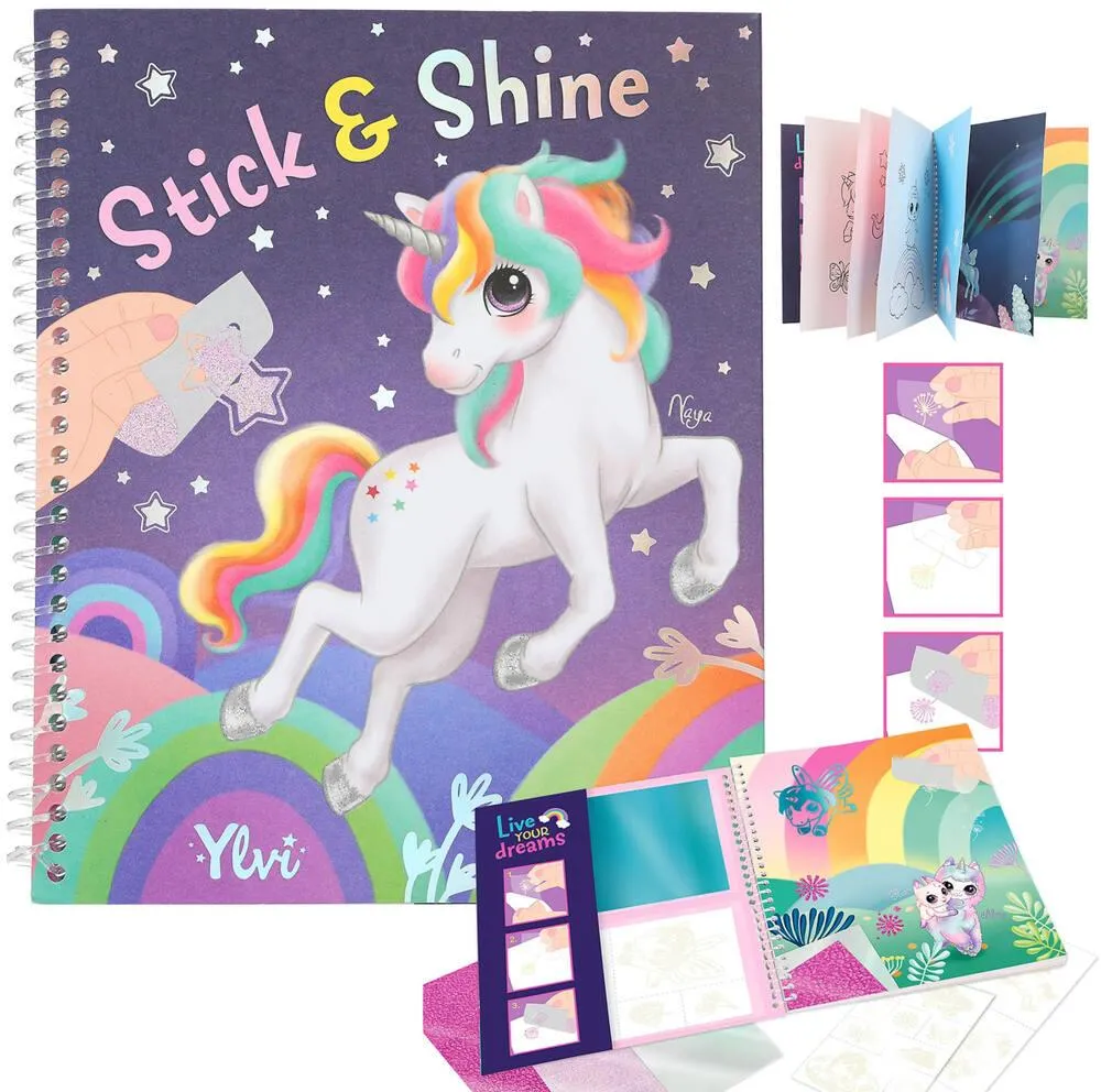 YLVI LIVRE DE COLORIAGE STICK ET SHINE