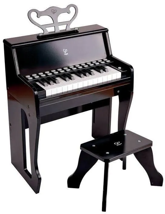 PIANO AVEC APPRENTISSAGE INTERACTIF NOIR ET SON TABOURET