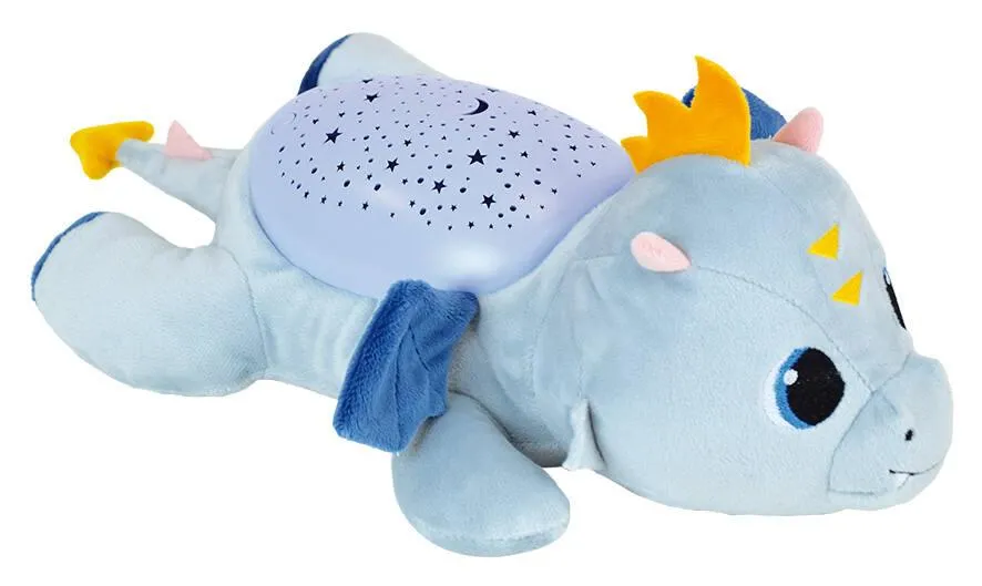 PELUCHE VEILLEUSE MUSICALE LEON LE DRAGON 39CM