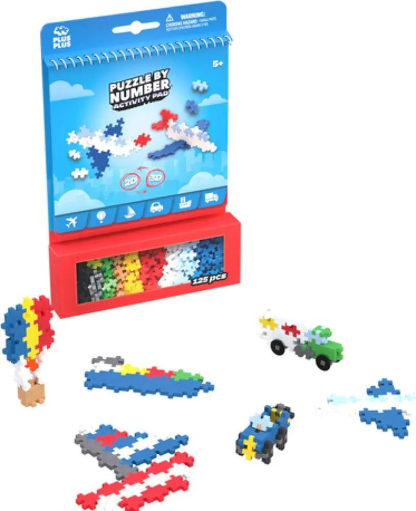 PLUS PLUS -  BLOC D'ACTIVITE - TRANSPORT - 125 PIECES