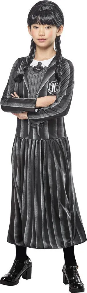 MERCREDI ADDAMS  - DEGUISEMENT CLASSIQUE UNIFORME TAILLE 11-13 ANS