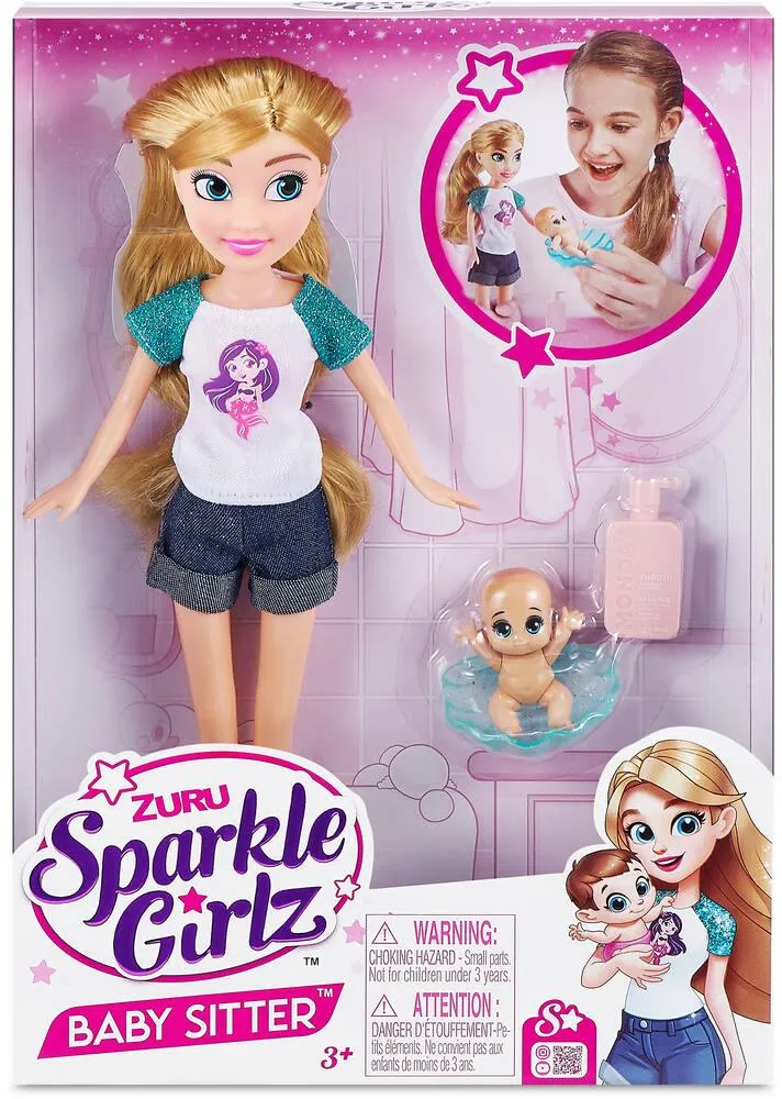 SPARKLE GIRLZ - POUPEE BABY SITTER