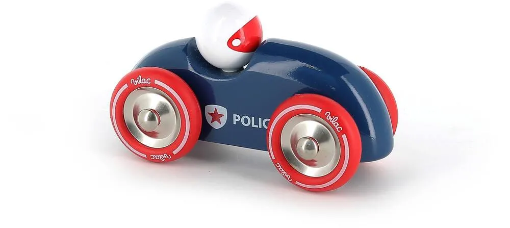 GRANDE VOITURE DE RALLYE EN BOIS - POLICE