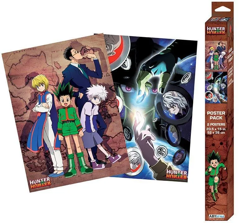 HUNTER X HUNTER - SET 2 POSTERS CHIBI 52X38 - GROUPES
