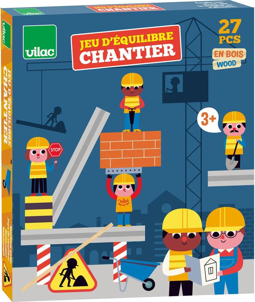 JEU D'ÉQUILIBRE CHANTIER EN BOIS - INGELA P. ARRHENIUS