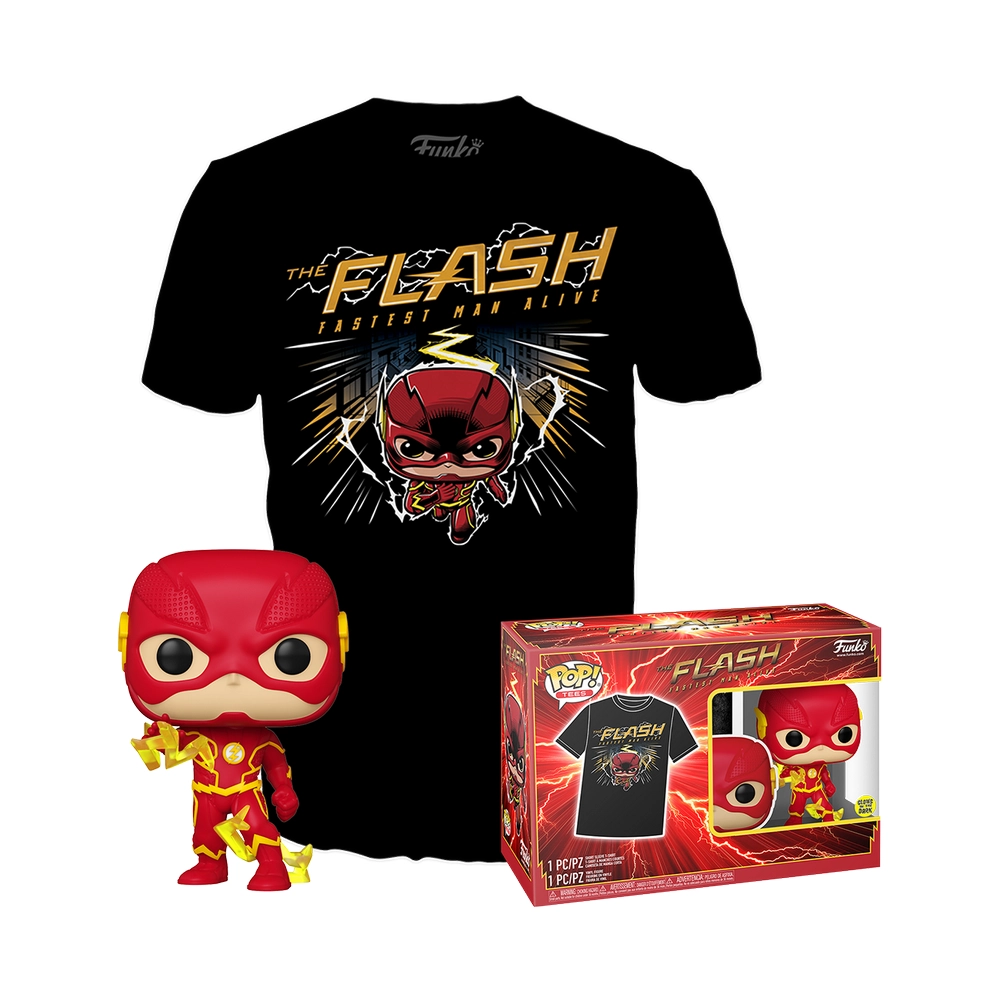 Dc comics pop! & tee set figurine et t-shirt the flash (m)