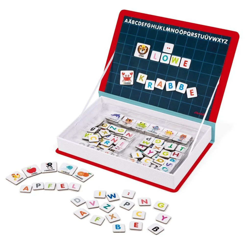 MAGNETI'BOOK ALPHABET ALLEMAND 138 MAGNETS- EN CARTON