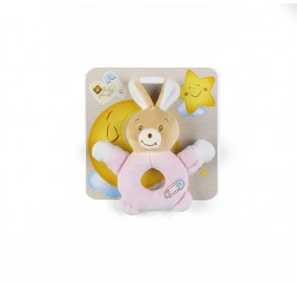 BABYCARE - ANNEAU LAPIN ROSE -14 CM