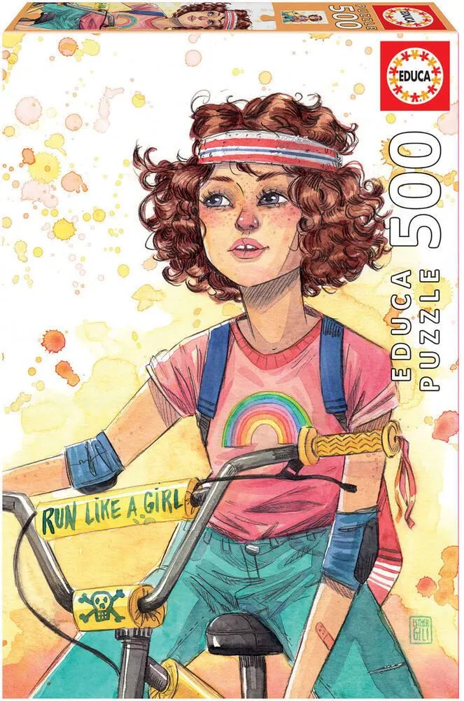 PUZZLE 500 PIECES - RUN LIKE A GIRL