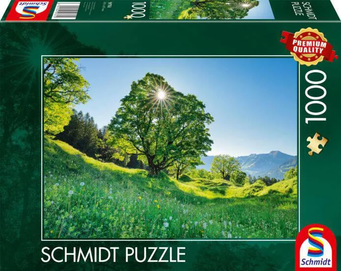 ERABLE SYCOMORE AU SOLEIL – SAINT-GALL SUISSE PUZZLE 1000 PIECES