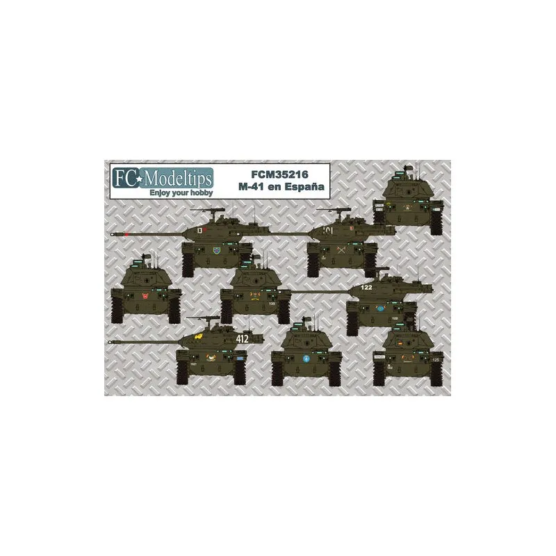 Décalcomanies : M41 en Espagne. FC MODELTIPS 35216