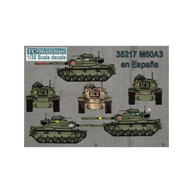 Décalcomanies : M60 en Espagne. FC MODELTIPS 35217