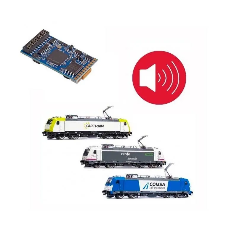 Décodeur avec son pour locomotive RENFE 253. 21 broches. ETM ER301/253_21S