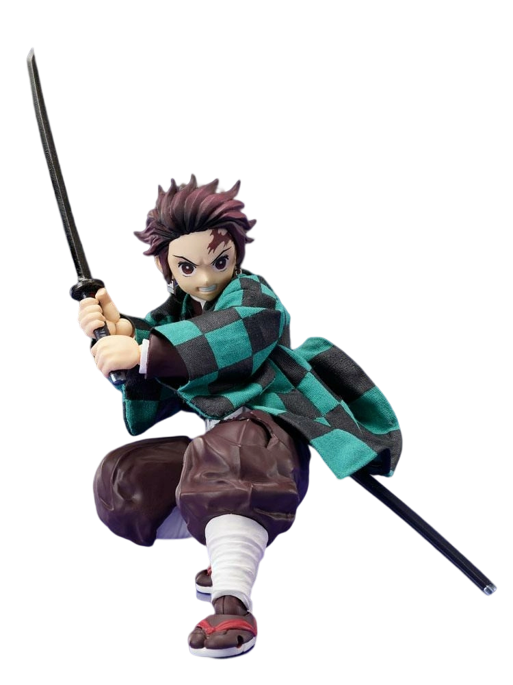 Demon slayer: kimetsu no yaiba figurine 1/12 tanjiro kamado 14 cm