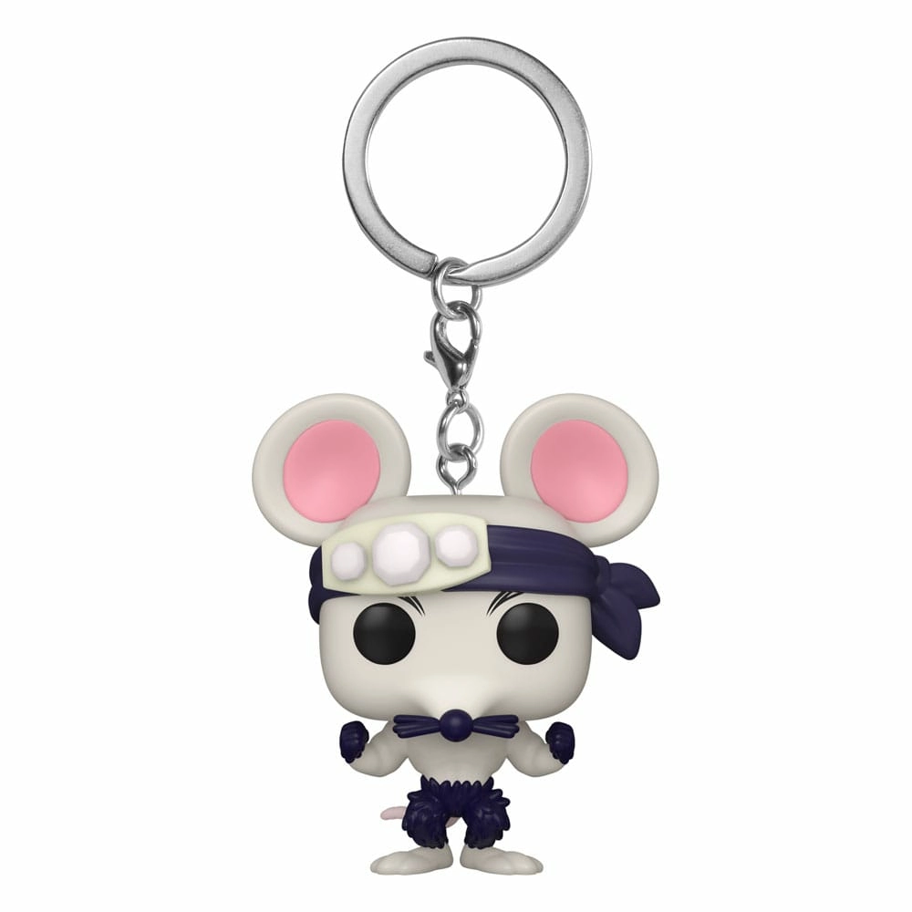Demon slayer: kimetsu no yaiba présentoir porte-clés pocket pop! vinyl muscle mouse 4 cm (12)