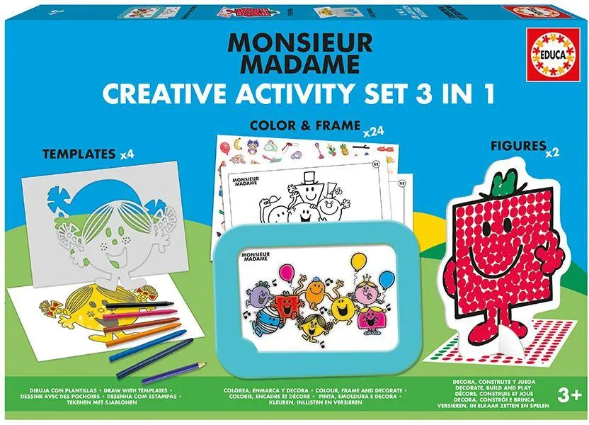 MONSIEUR MADAME SET CREATIF 3 EN 1