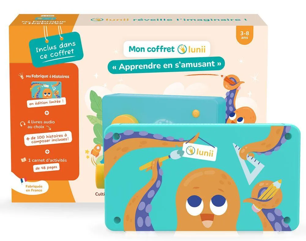 LUNII - LA FABRIQUE A HISTOIRES - COFFRET APPRENDRE EN S'AMUSANT