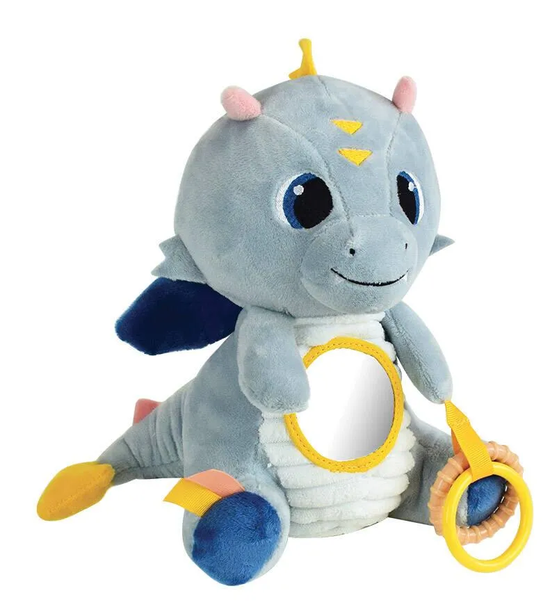 LEON LE DRAGON PELUCHE AVEC ACTIVITES : 21 CM
