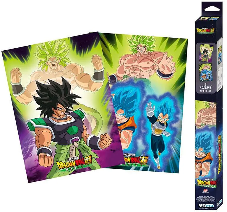 DRAGON BALL BROLY - SET 2 POSTERS CHIBI 52X38 - BROLY