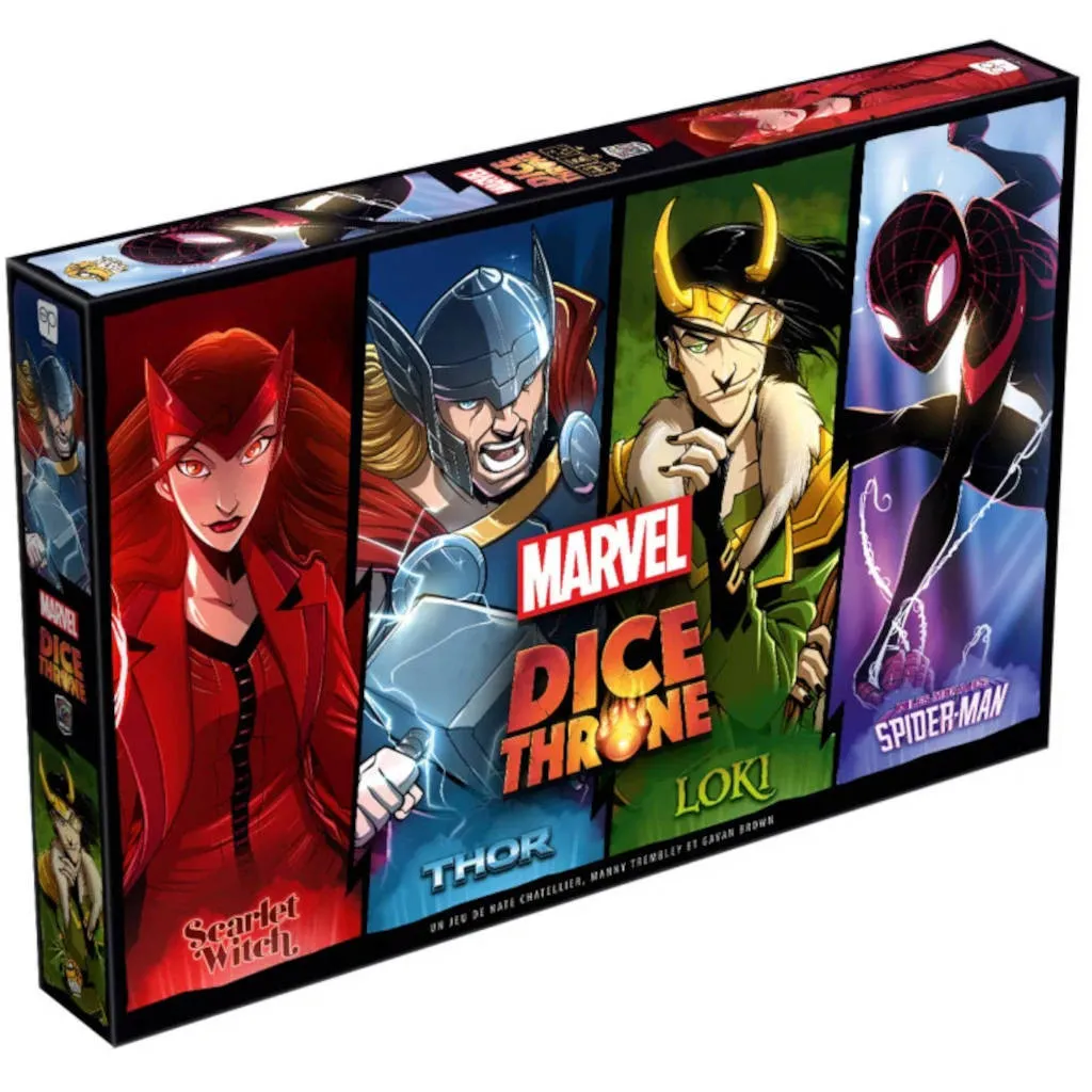 Dice Throne Marvel : Thor - Loki - Scarlet Witch - Spider-Man