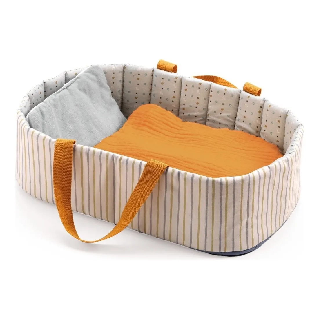 Couffin Blue Lines Pomea - Accessoire poupée - Djeco