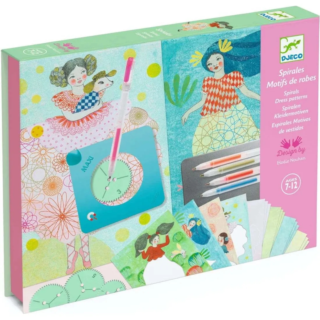 Spirales spirographe Robes - Loisir Créatif Enfant - Djeco