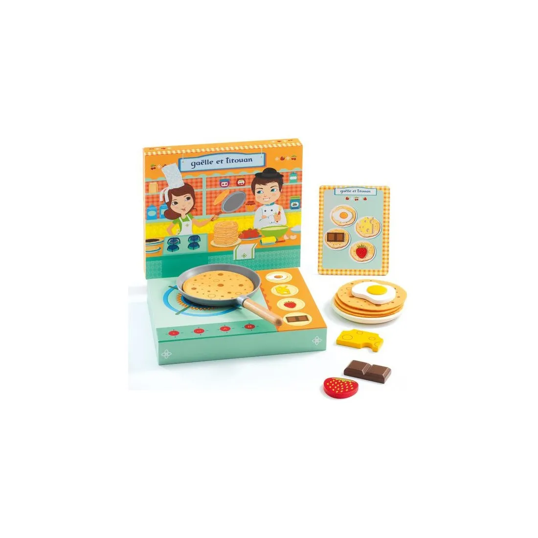 Gaëlle et Titouan atelier crêpe - Un jeu - Djeco