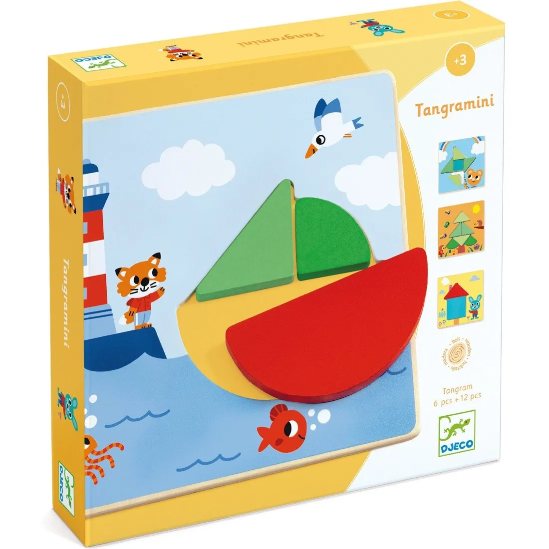 Jeu éducatif bois - Tangramini - DJ01672