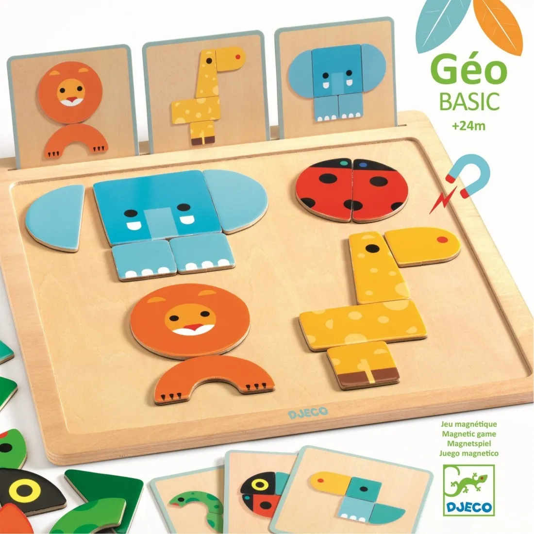 Jeu magnétique GeoBasic - jeu éducatif - Djeco