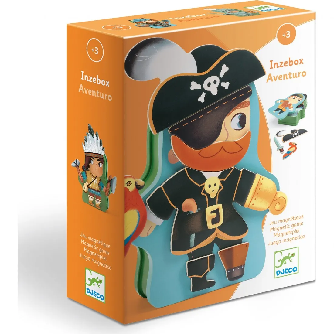 Jeu magnétique en bois : inzebox aventuro - Djeco