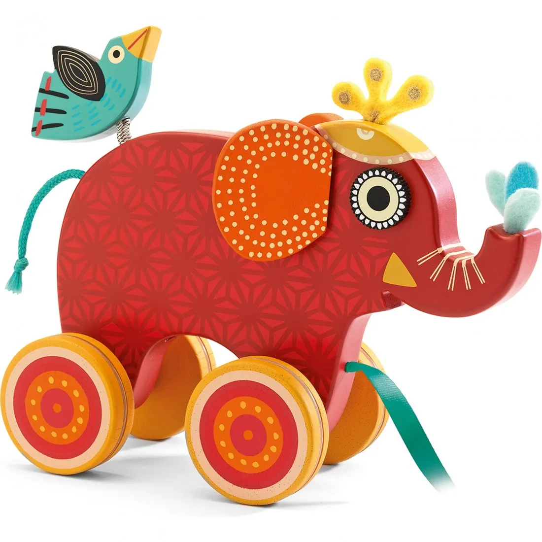 Jouet à tirer Indy - jouet d'éveil en bois - Djeco