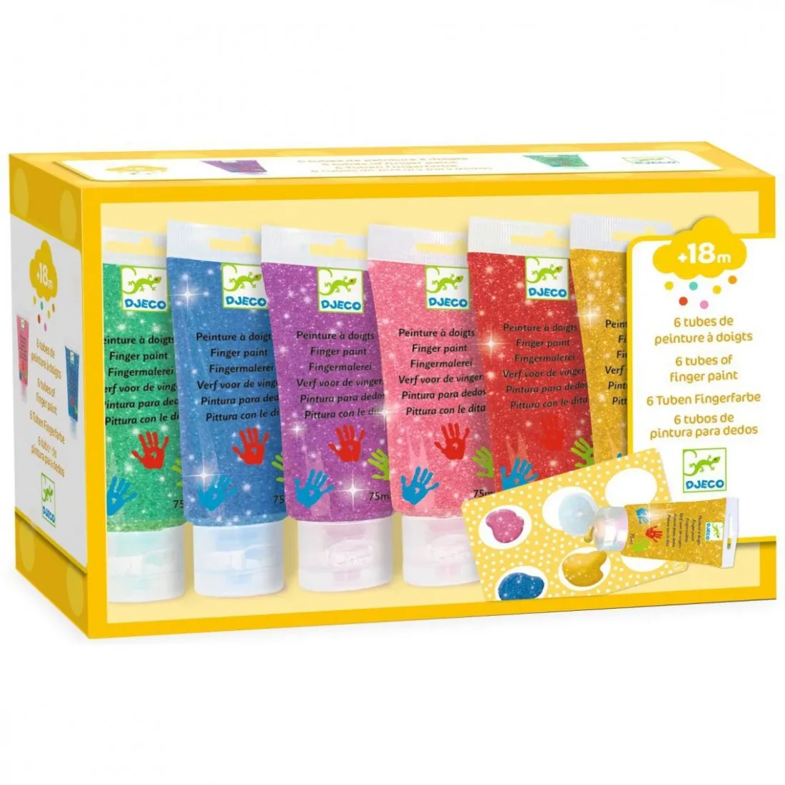 Tubes de peinture à doigts Paillettes - Loisir créatif - Djeco