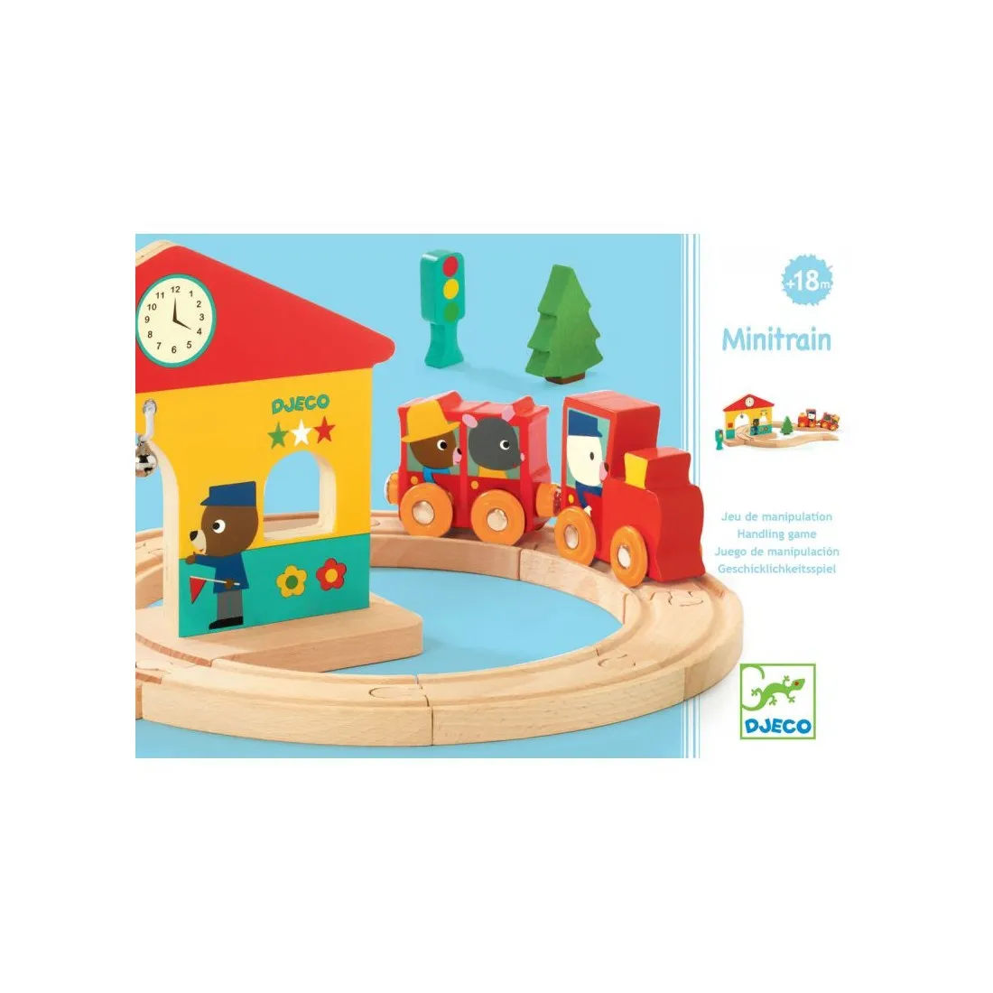 Petit train en bois Minitrain - Djeco