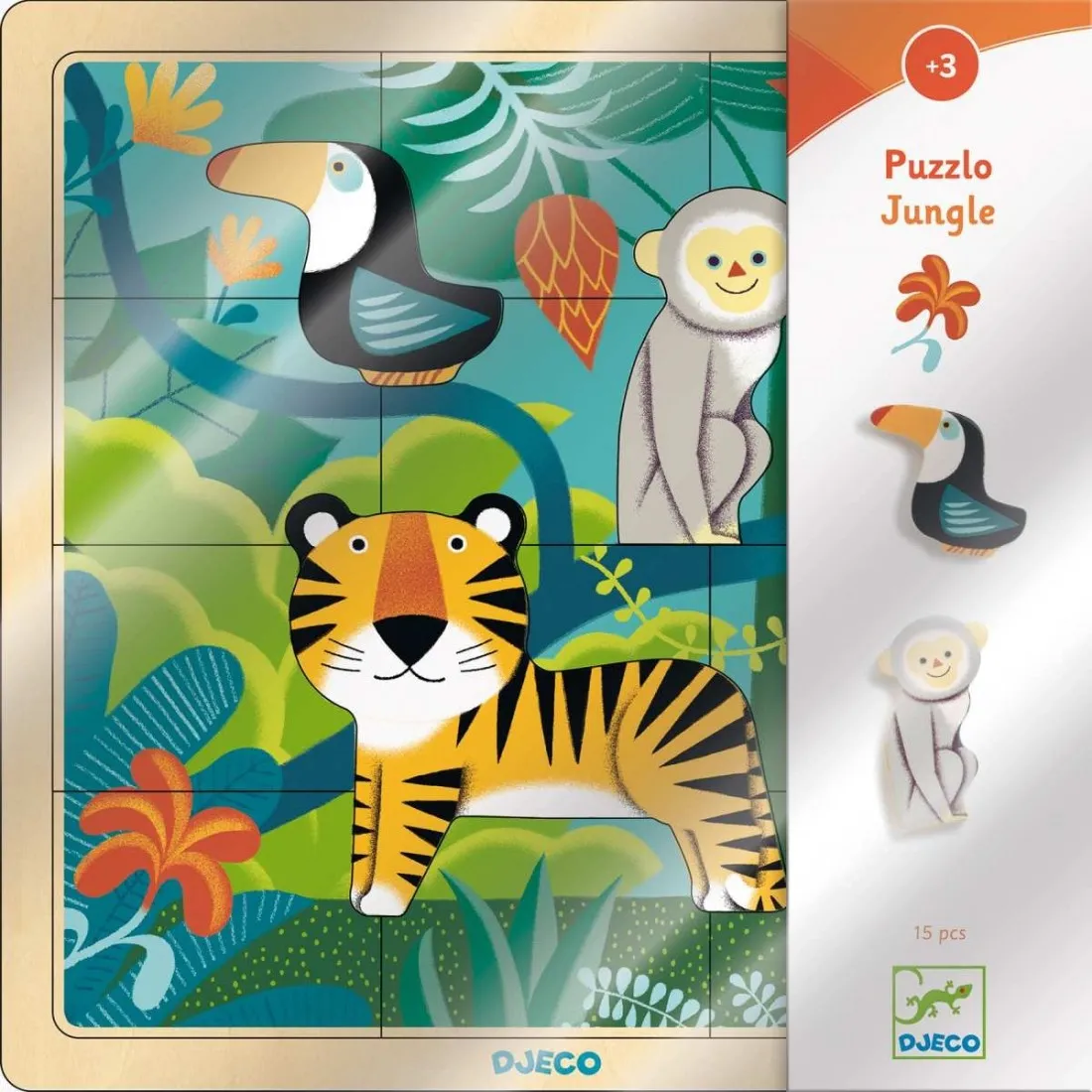 Puzzle - Puzzlo Jungle - sur la boutique - Djeco