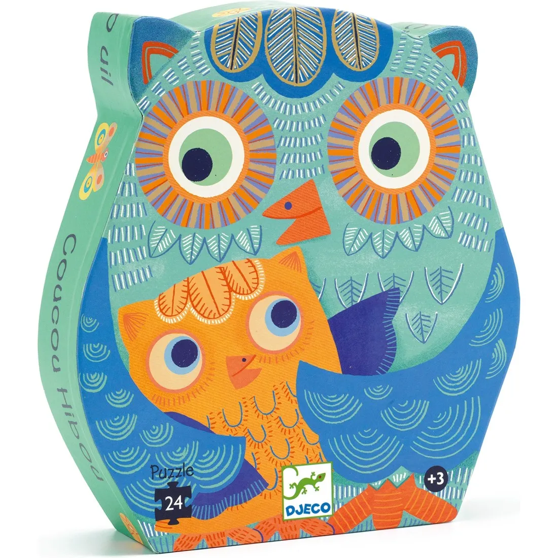 Puzzle silhouette - Coucou hibou - 24 pcs - DJ07215
