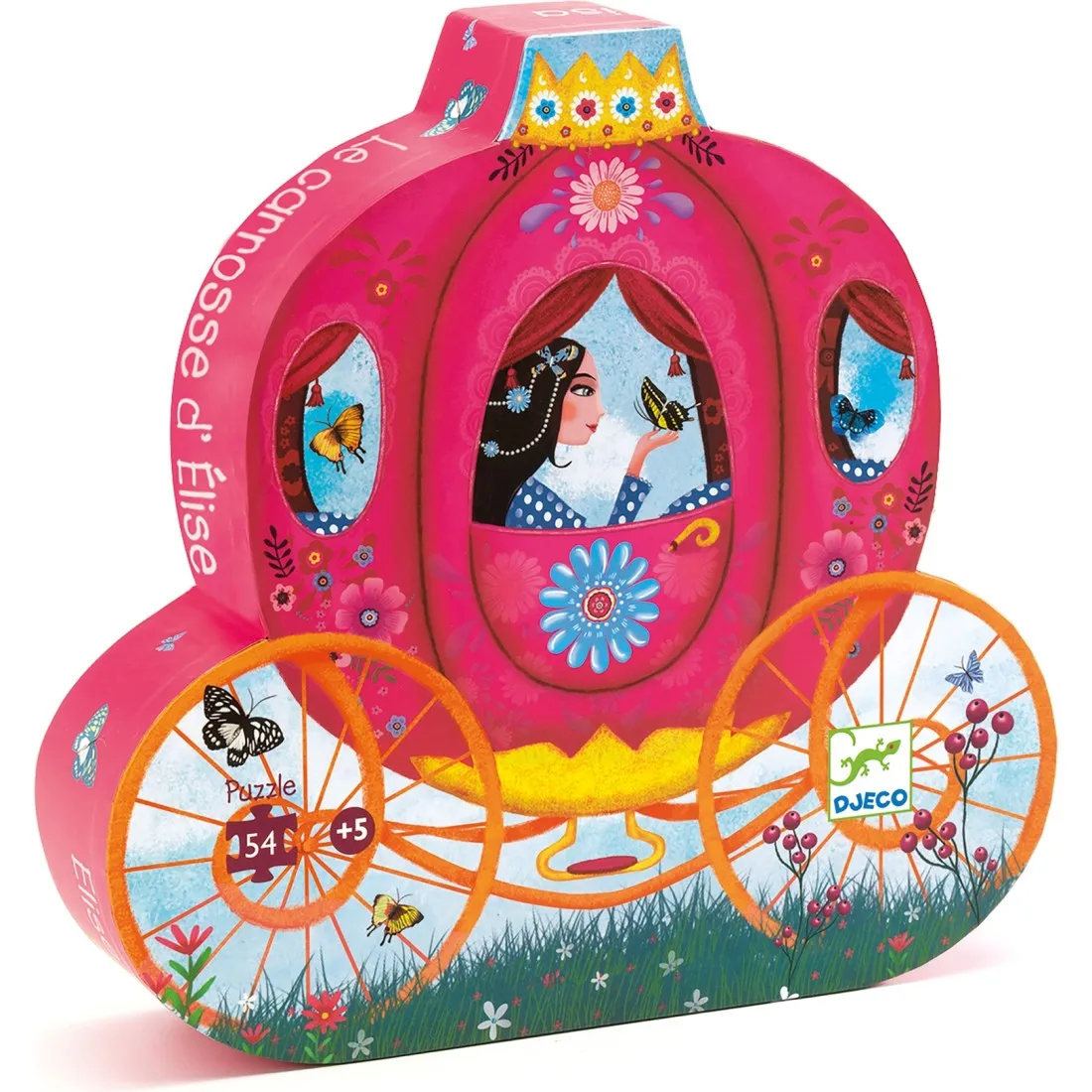 Puzzle silhouette - Le carrosse d'Elise - 54 pcs - DJ07254