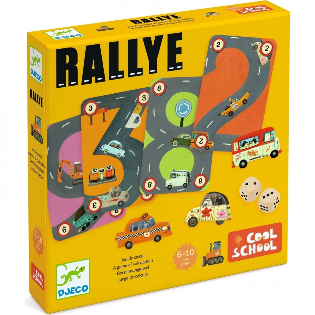 Rallye - jeu de carte de calcul - Djeco