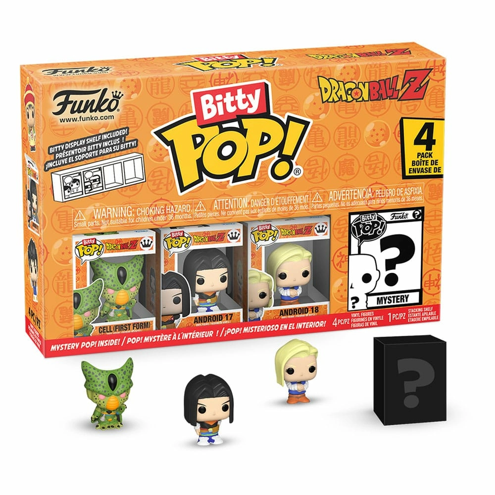 Dragon ball pack 4 figurines bitty pop! vinyl series 2 2,5 cm
