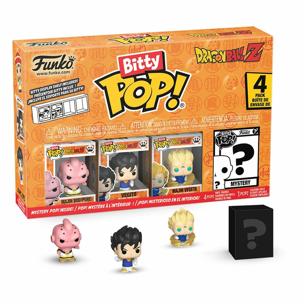 Dragon ball pack 4 figurines bitty pop! vinyl series 3 2,5 cm