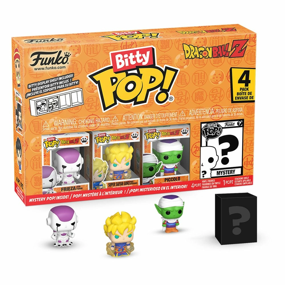 Dragon ball pack 4 figurines bitty pop! vinyl series 4 2,5 cm